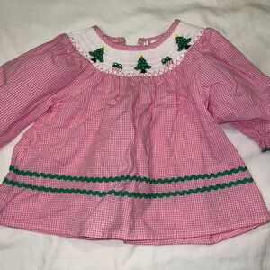 EUC Marie Nicole Christmas Dress 6/12m